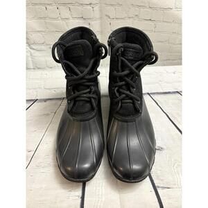 Sperry Duck Boots Black with Black Suede Women’s 8